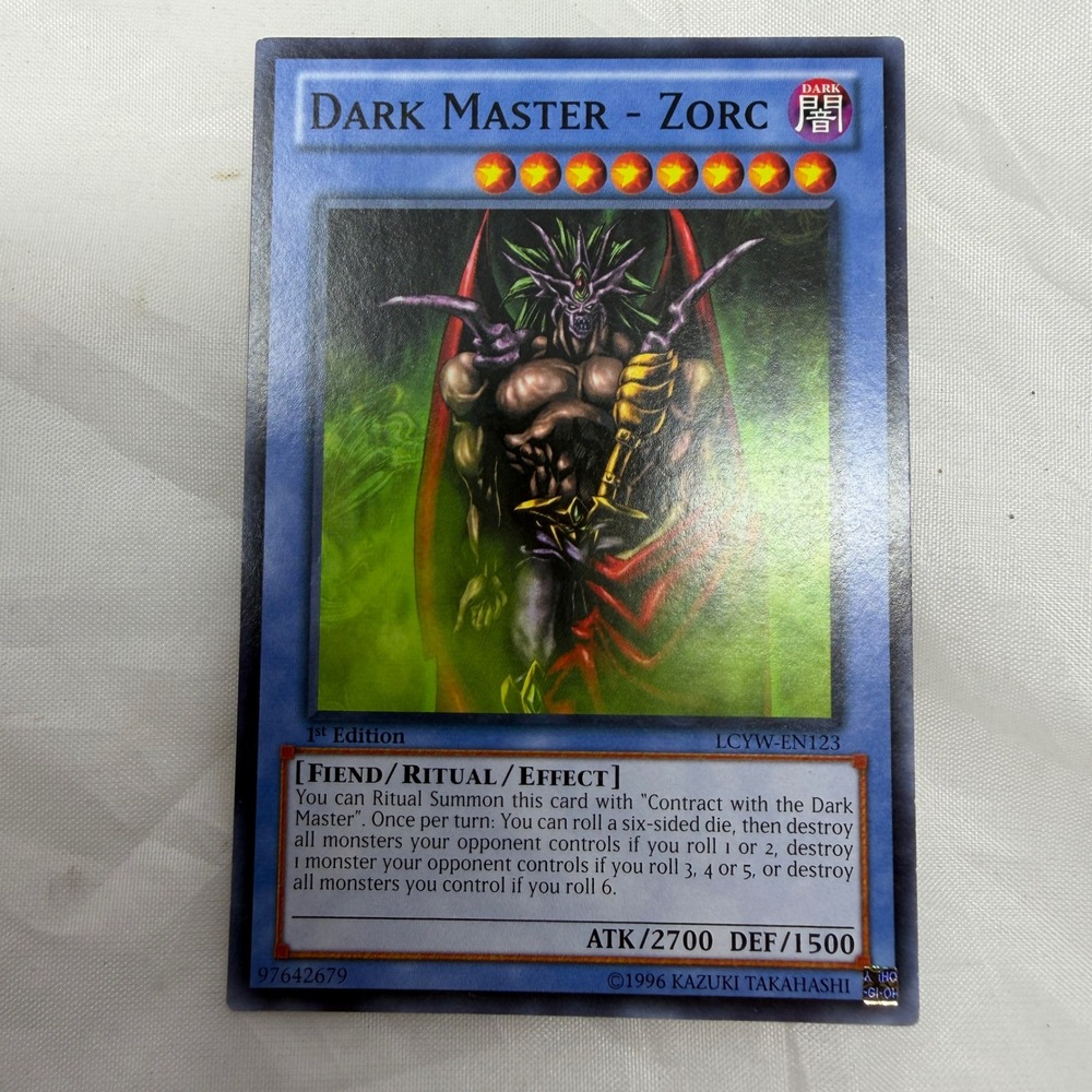 Yu-Gi-Oh Dark Master Zorc LCYW-EN123 1st Edition Ultra Rare Ritual Fiend Card